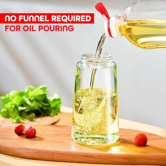 2-in-1 Olive Oil Glass Dispenser Bottle - 16oz/500ml