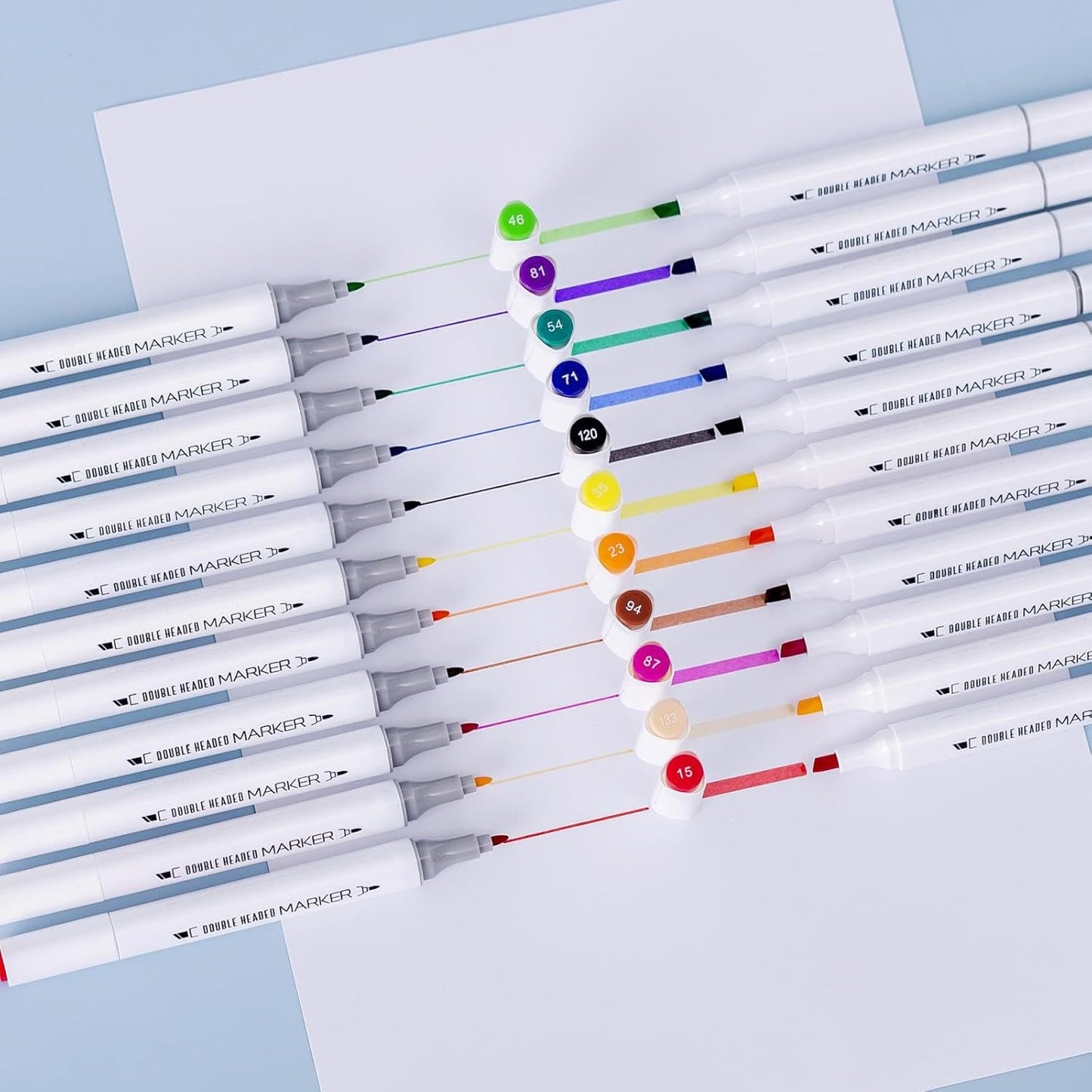 Washable Box Markers 12 Color Children's Painting Brush Student Drawing Double Head Waterborne Pen