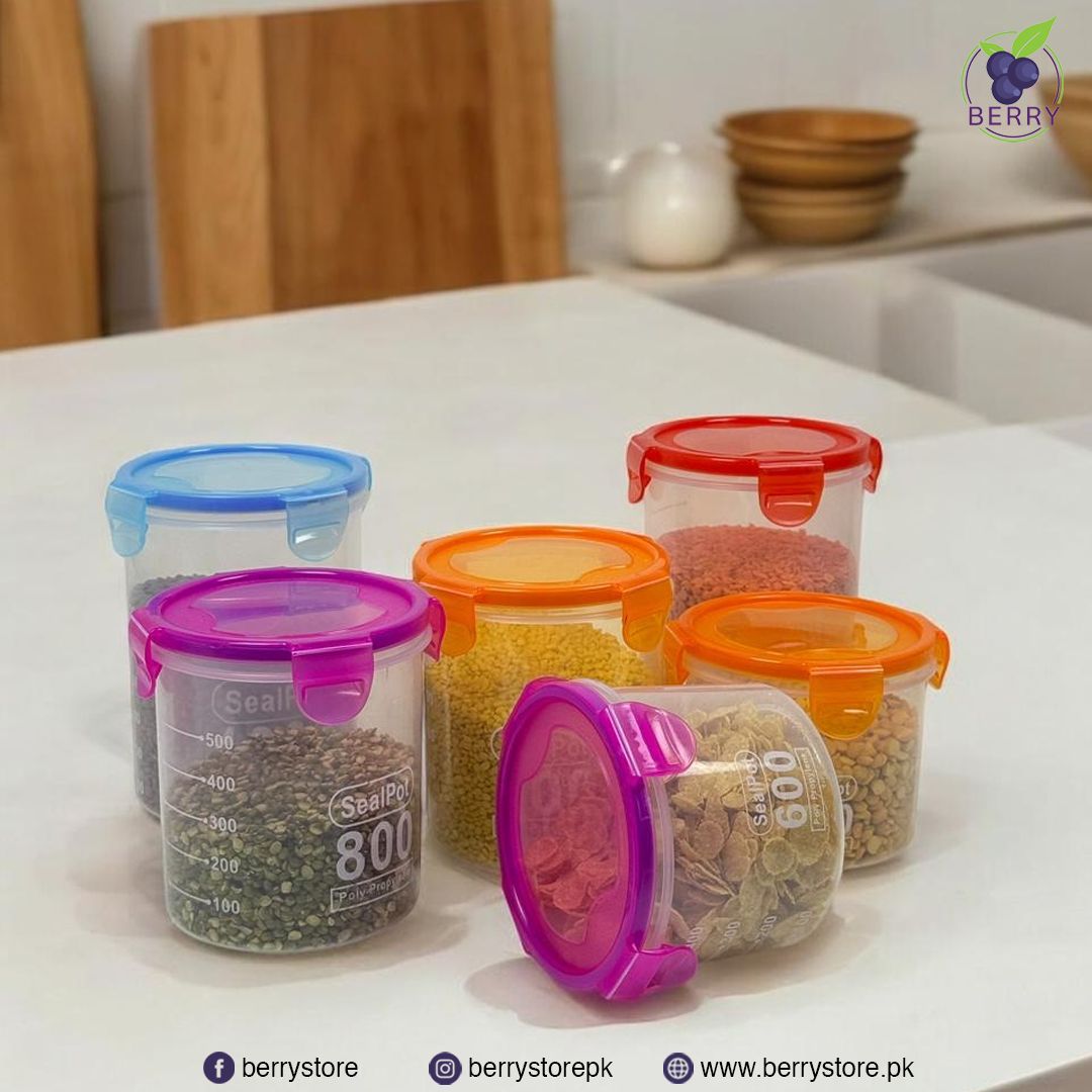 Pack of 3 600ml Small Food Containers Seal Pot