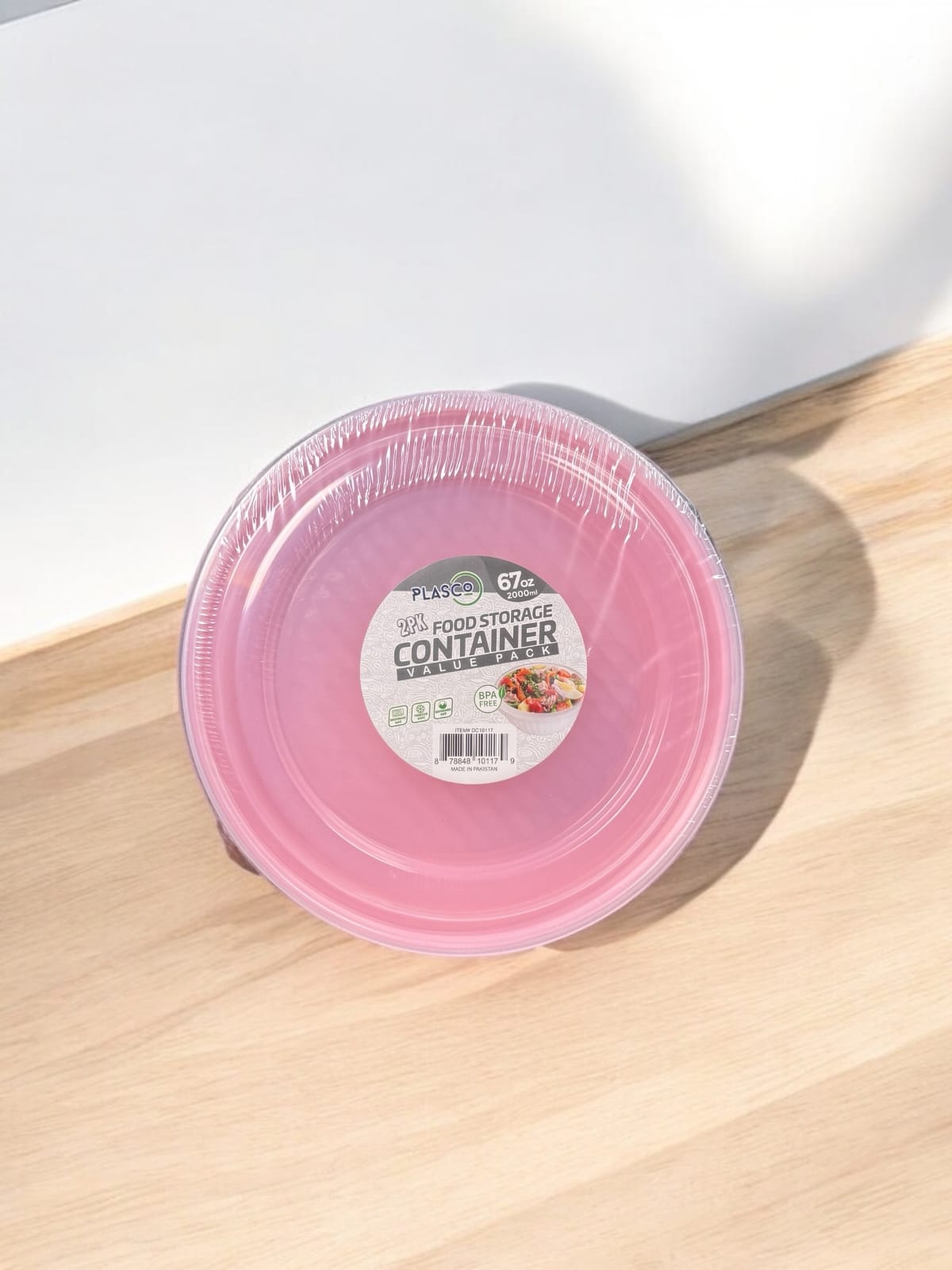 Pack Of 2 - Round Food Storage Container Box - 2000ml