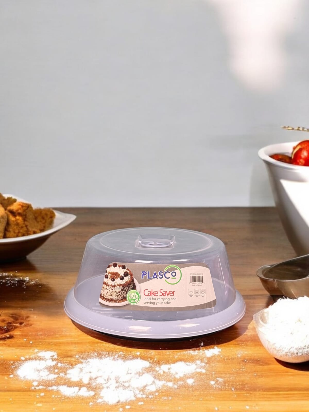 Round Cake Box, Carry Handle, Lid, Cake & Tarts, Muffins Transport Box