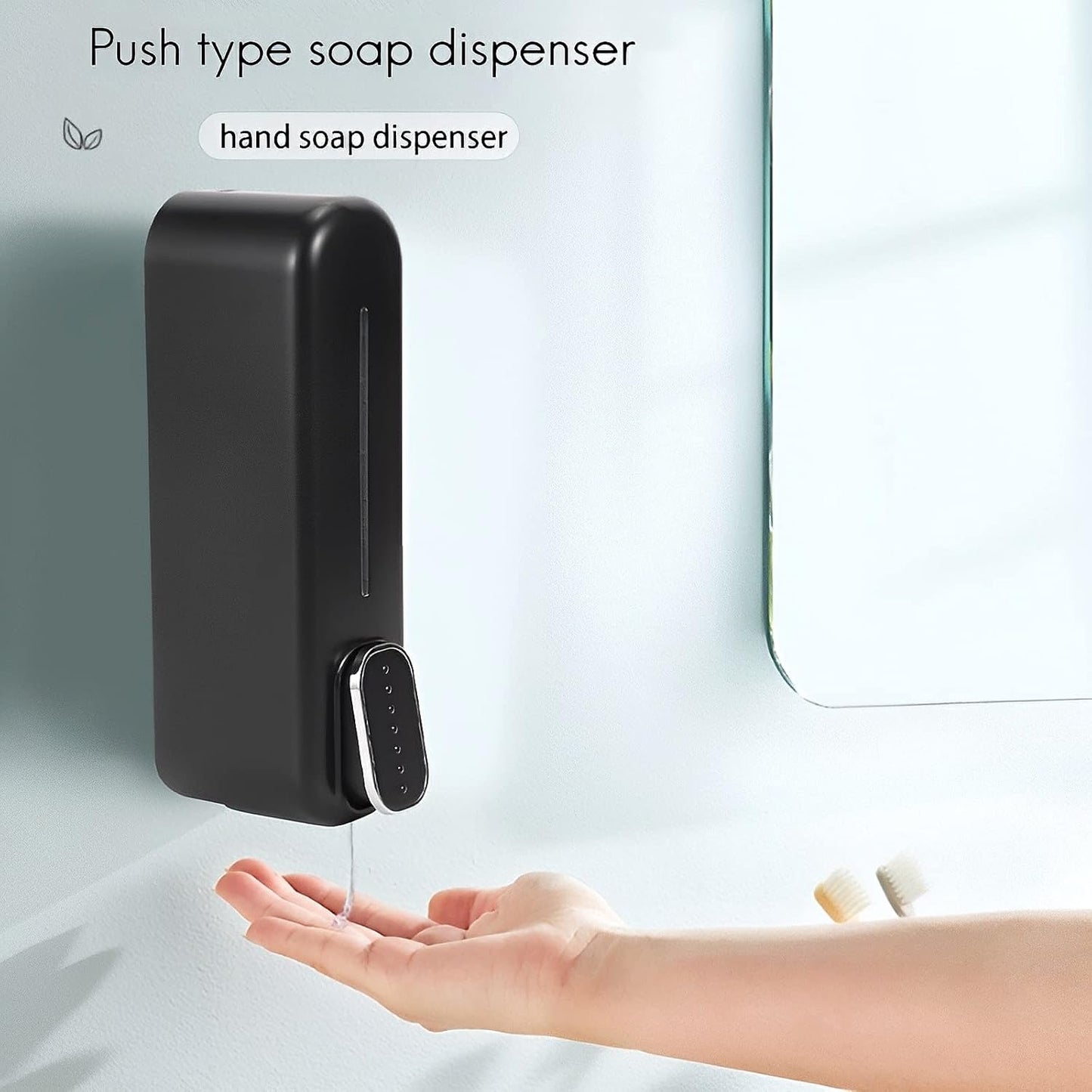 Wall Mount Hand Liquid Soap Shampoo Shower Gel Dispenser for Hotel Bathroom