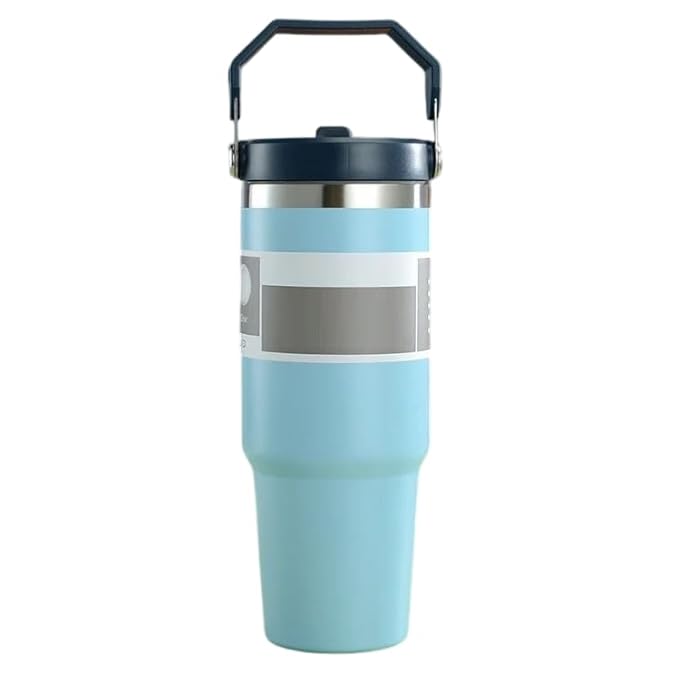 2in1 Drinkware Combo-900 ML Steel Thermos & 510 ML LED Temperature Coffee Cup