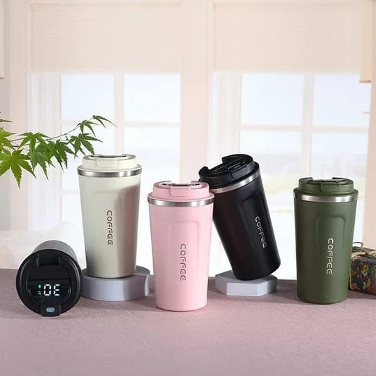 510ML Stainless Steel Coffee Cup with smart LED temperature display,Vacuum Insulated Travel Mug for Home Office Outdoor Works Great for Hot and Cold Water,Coffee and Tea In Travel