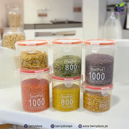 Pack of 3 600ml Small Food Containers Seal Pot