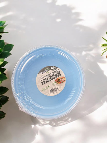 Pack Of 2 - Round Food Storage Container Box - 2000ml