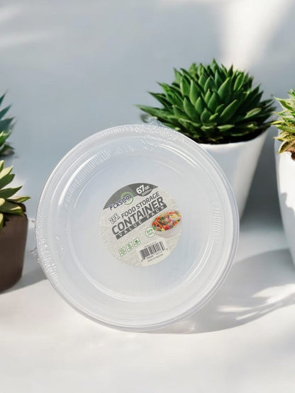 Pack Of 2 - Round Food Storage Container Box - 2000ml