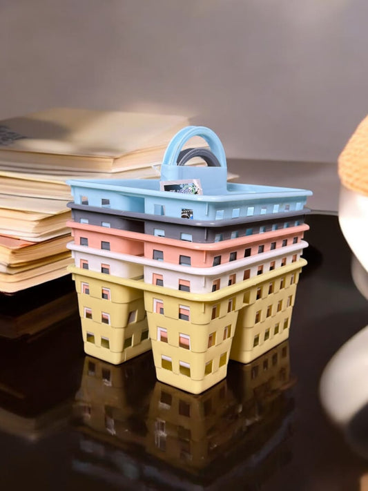 Mainstays Plastic Caddy Craft, Hobby Organizer and Tote Basket