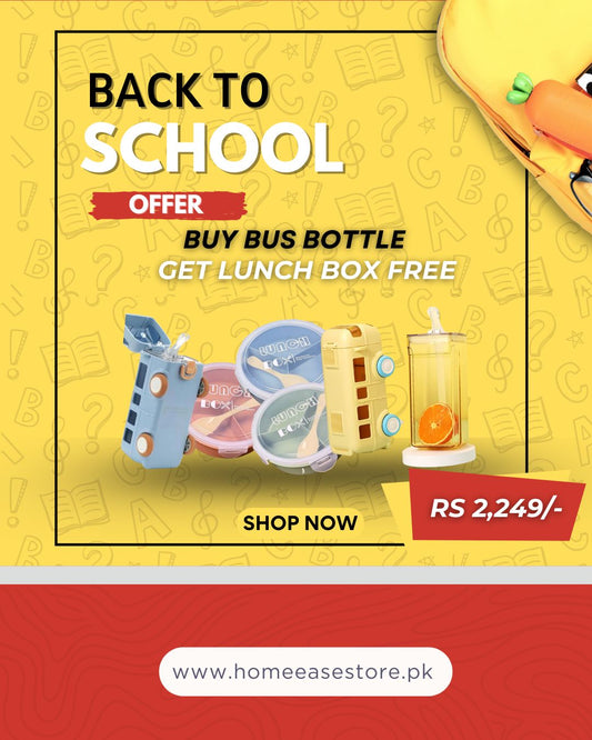 Back To School Combo-Buy Bus Bottle Get Lunch Box Free