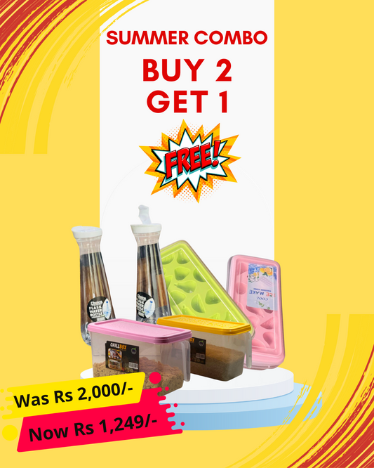 Summer Combo - Buy ChillBox & Ice Tray Box GET CLASSIC BOTTLE & FLASK BOTTLE FREE