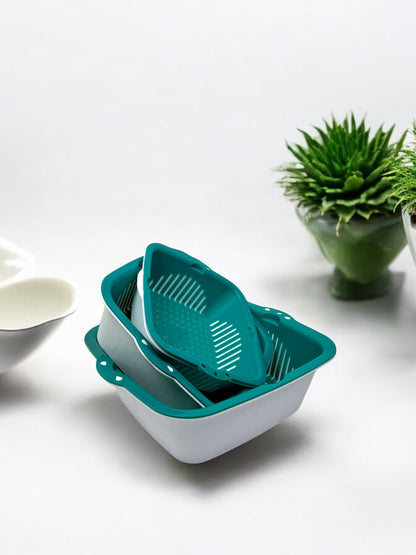6 Pieces , [2-in-1] Multifunctional Kitchen Strainer Set, 3 Sizes