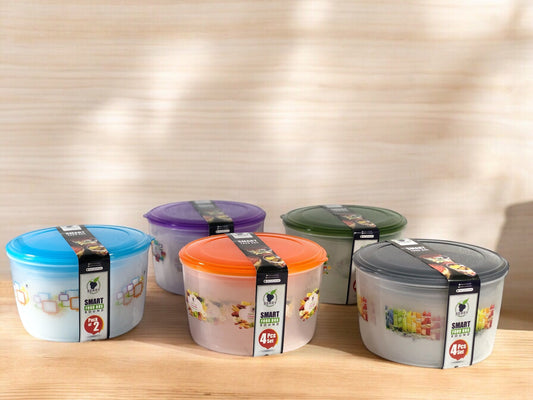 Kitchen Combo-Buy Smart Round Food Box 4in1 Set & Smart Square Food Box 3in1 Set GET 3in1 PEELER + KNIFE SHARPENER FREE
