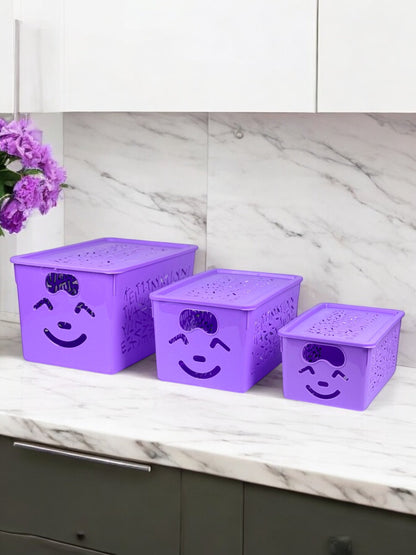 Smiley Organizer Box-3in1 Set