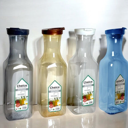 Square Plastic Fridge Bottles, 2000 ml