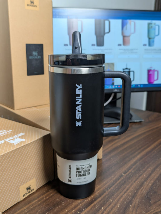 Stanley Flip Straw Tumbler 40 OZ |  Black