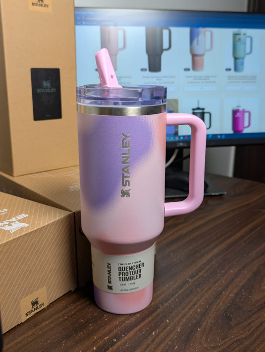 Stanley Flip Straw Tumbler 40 OZ | Rose Petal Motion
