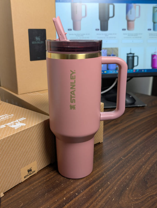 Stanley Flip Straw Tumbler 40 OZ | Antique Pink