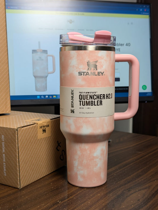 Stanley H2.0 Flowstate™ Tumbler 40 OZ |PEACH TIE-DYE