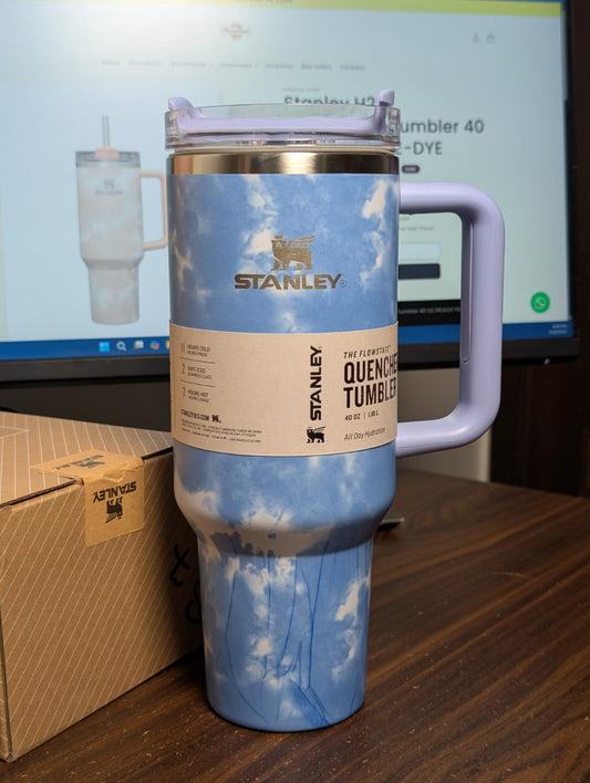 Stanley H2.0 Flowstate™ Tumbler 40 OZ |Blue Ocean Tiedye