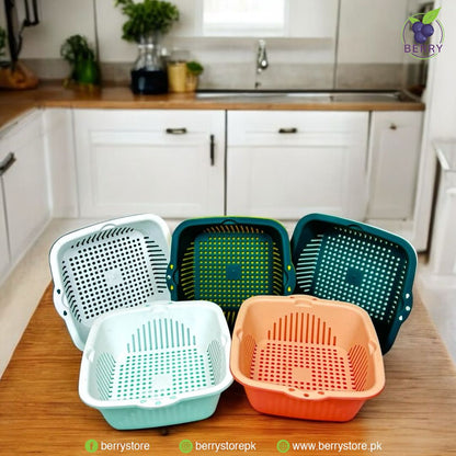 6 Pieces , [2-in-1] Multifunctional Kitchen Strainer Set, 3 Sizes