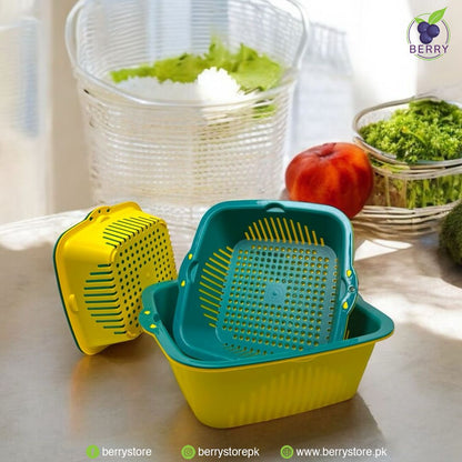 6 Pieces , [2-in-1] Multifunctional Kitchen Strainer Set, 3 Sizes