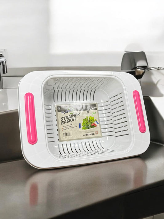 Multifunctional Thickened Kitchen Sink Drain Rack Vegetable Fruit Drain Basket Plastic Rectangular Sink